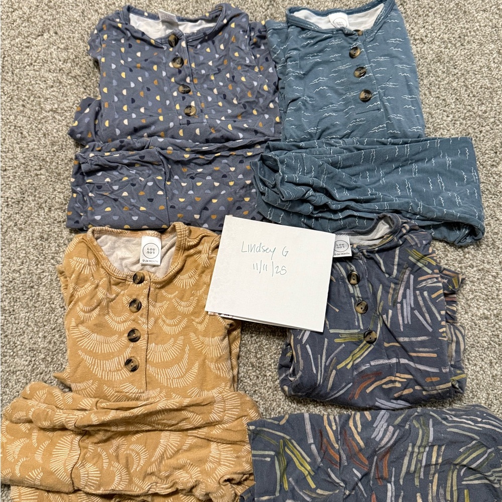 Lou Lou & Company top & bottom sets 12-24m